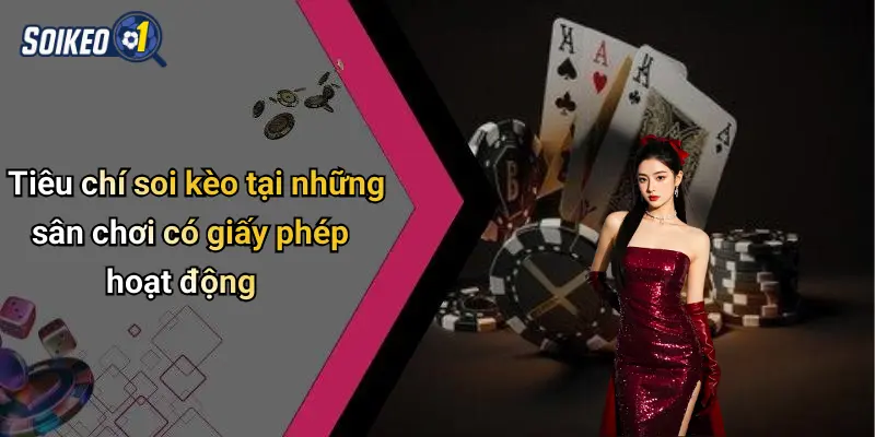 Tiêu chí soi kèo tại những sân chơi có giấy phép hoạt động