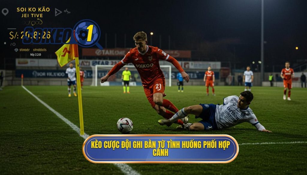 Kèo cược đội ghi bàn từ tình huống phối hợp cánh