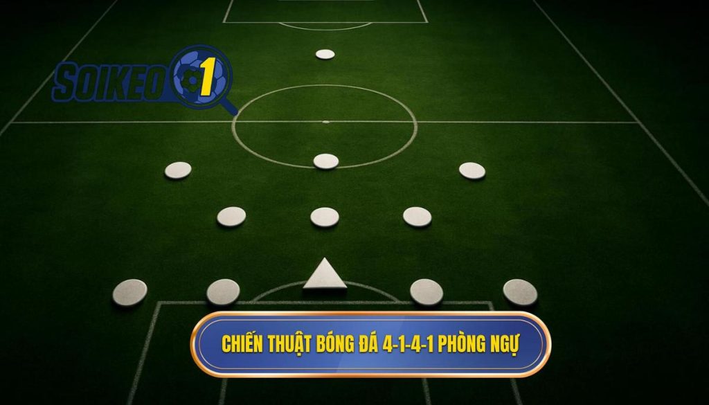 Chiến thuật bóng đá 4-1-4-1 phòng ngự