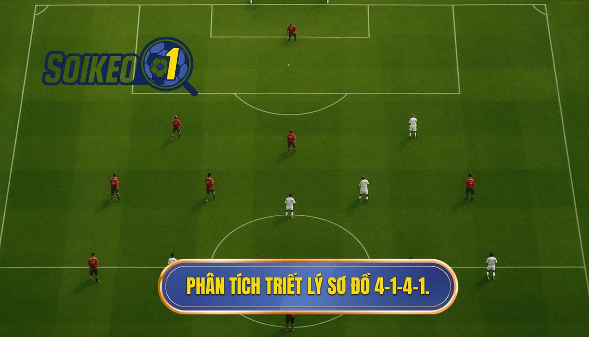 Phân tích cấu trúc và triết lý của Sơ đồ 4-1-4-1 phòng ngự