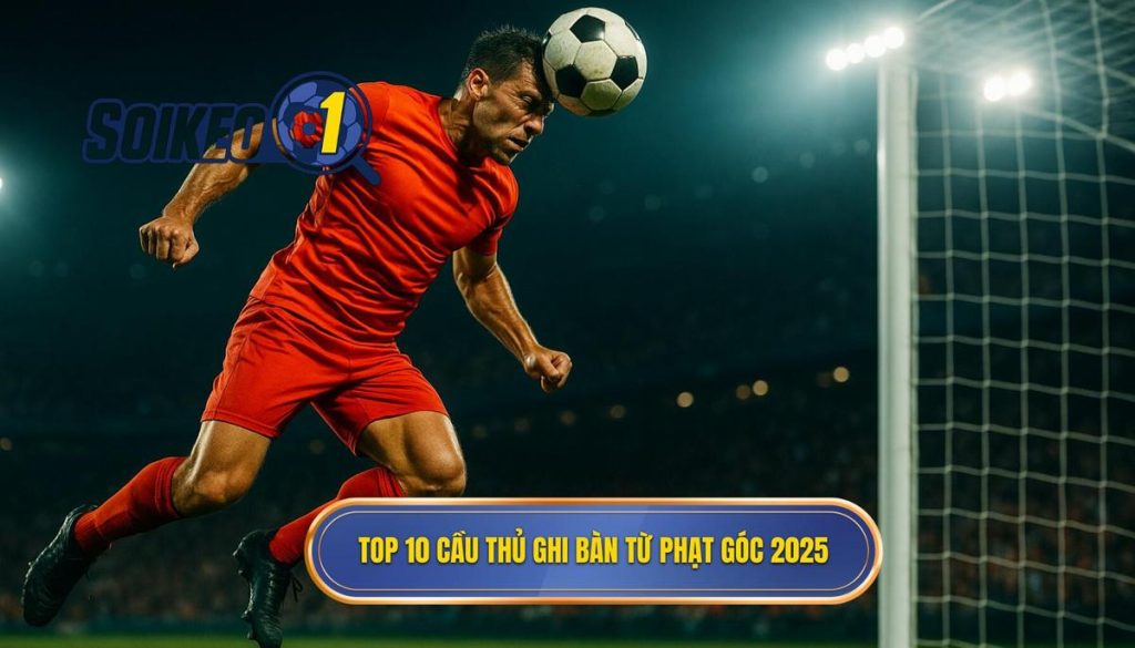 Top 10 cầu thủ ghi bàn từ phạt góc 2025