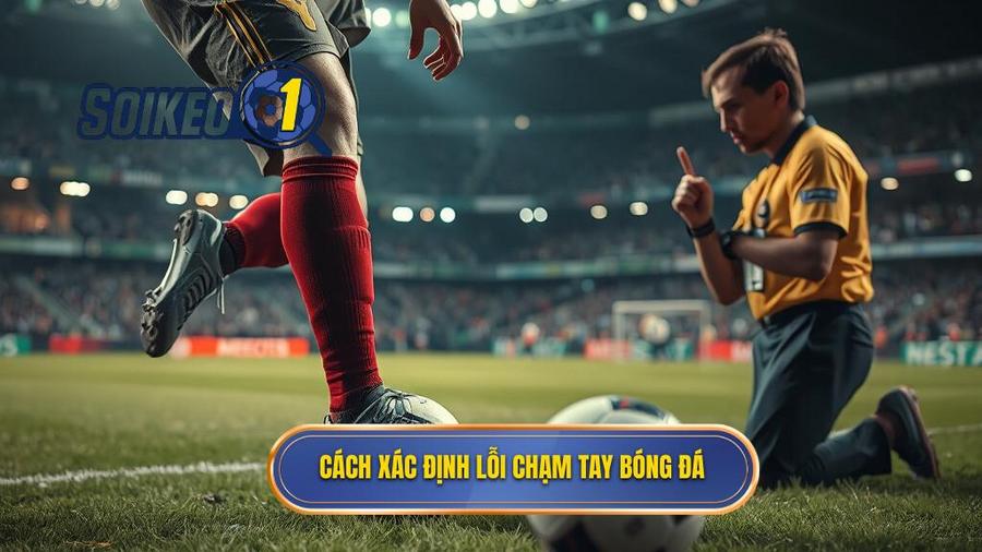 1. Cách xác định lỗi chạm tay bóng đá