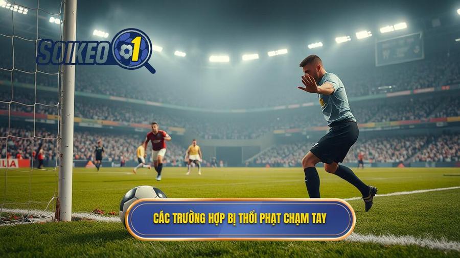2. Các trường hợp bị thổi phạt chạm tay
