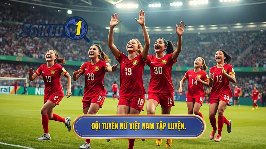 Đội tuyển Nữ Việt Nam tập luyện