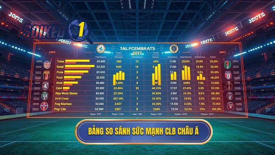 Bảng so sánh sức mạnh CLB châu Á